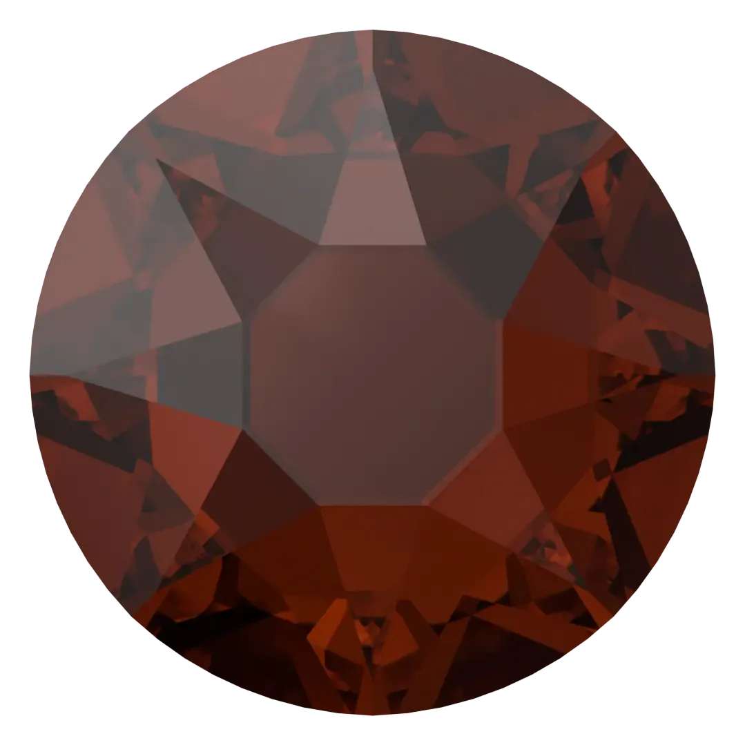 [Swarovski] Flat Back Crystal Smoked Amber(100) (variated sizes)