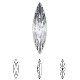 [Swarovski] 4200 Point Back Crystal (11X3mm) (6 pieces/pack) (2 colours)