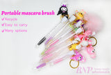 Portable Mascara Brush Keychain with Cover