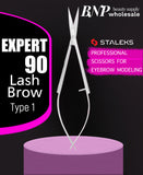 Staleks Professional Micro Scissors for Eyebrows Modeling Expert 90 Type 1