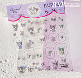 Sanrio Kuromi Cartoon Nail Sticker