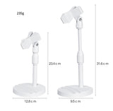 Led Light/Phone/Mic Clamp Lifting Stand with Phone Stand