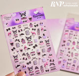 Sanrio Kuromi Cartoon Nail Sticker