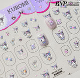 Sanrio Kuromi Cartoon Nail Sticker