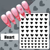 [generic] Hollow Nail stickers (6 styles)