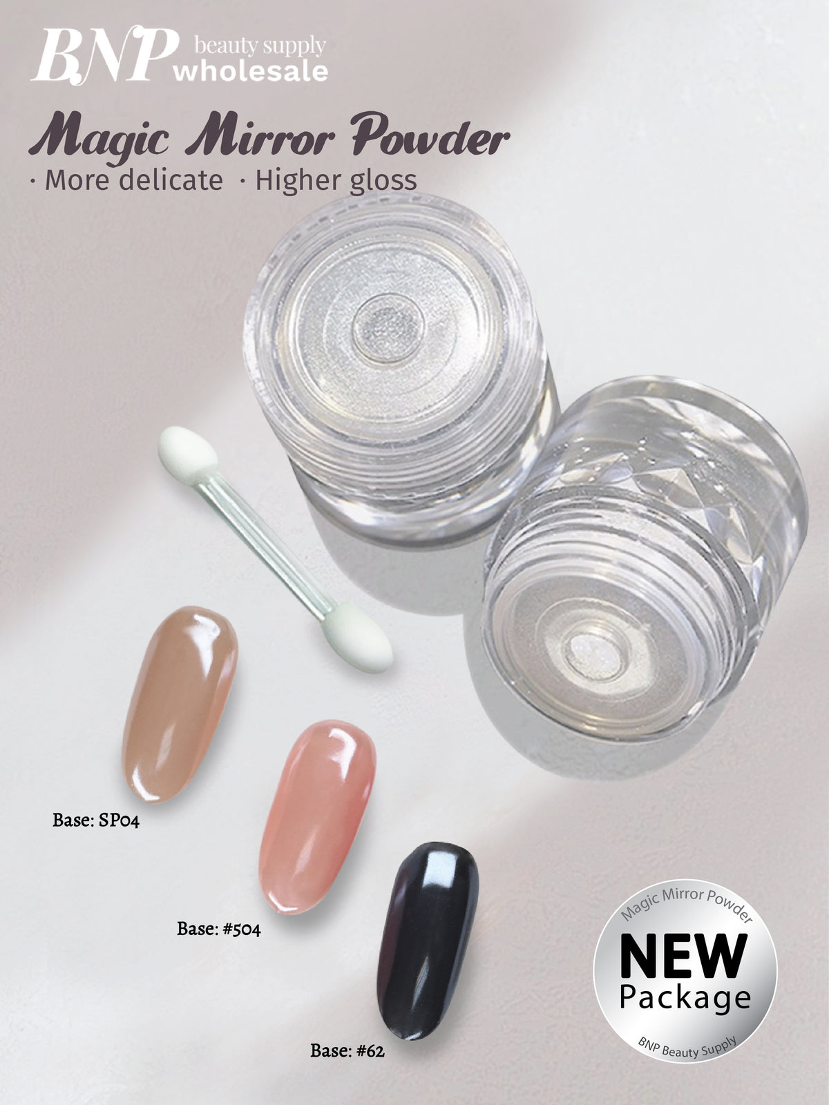 [BNP] Chrome powder -transparent white-Magic Mirror Powder