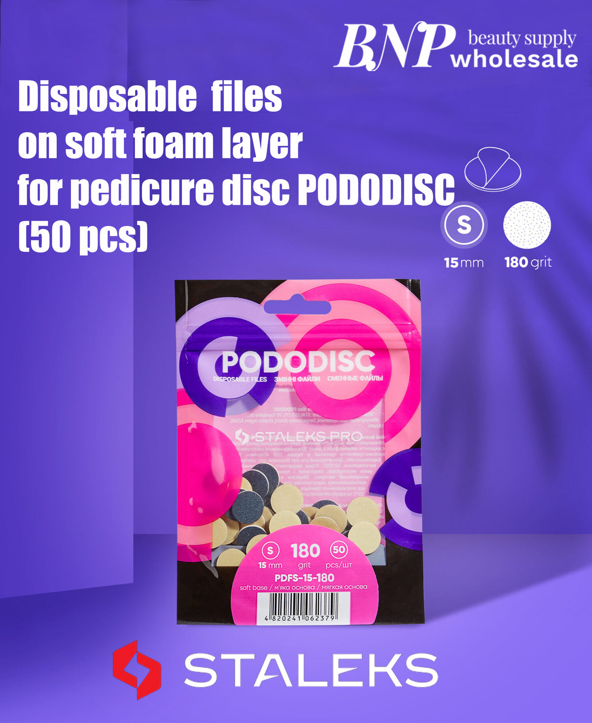 [Staleks Pro] Pododisc Disposable BLACK File