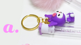 Portable Mascara Brush Keychain with Cover