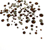 [Swarovski] Flat Back Crystal Smoked Amber(100) (variated sizes)