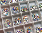 [Swarovski] 1088 Point Back Crystal White Patina (001 WHIPA) (variated sizes)