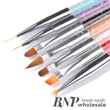 [generic] Crystal-hand Nail Brush Set (7pcs)